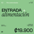Entrada General + Alimentación (3 tiempos)